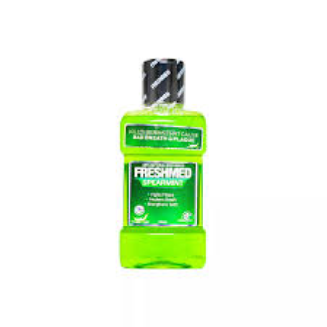 FRESHMED FRESH SPEAR MINT A/BACTERIAL MOUTHWASH 250ML